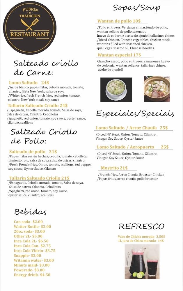 Nicky's by Fusion & Tradicion Menu image 1